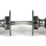 pewter heavy beehive mortice/rim knob set