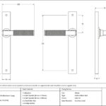 satin marine ss (316) brompton slimline lever espag. latch set