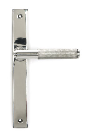 polished marine ss (316) brompton slimline lever espag. latch set