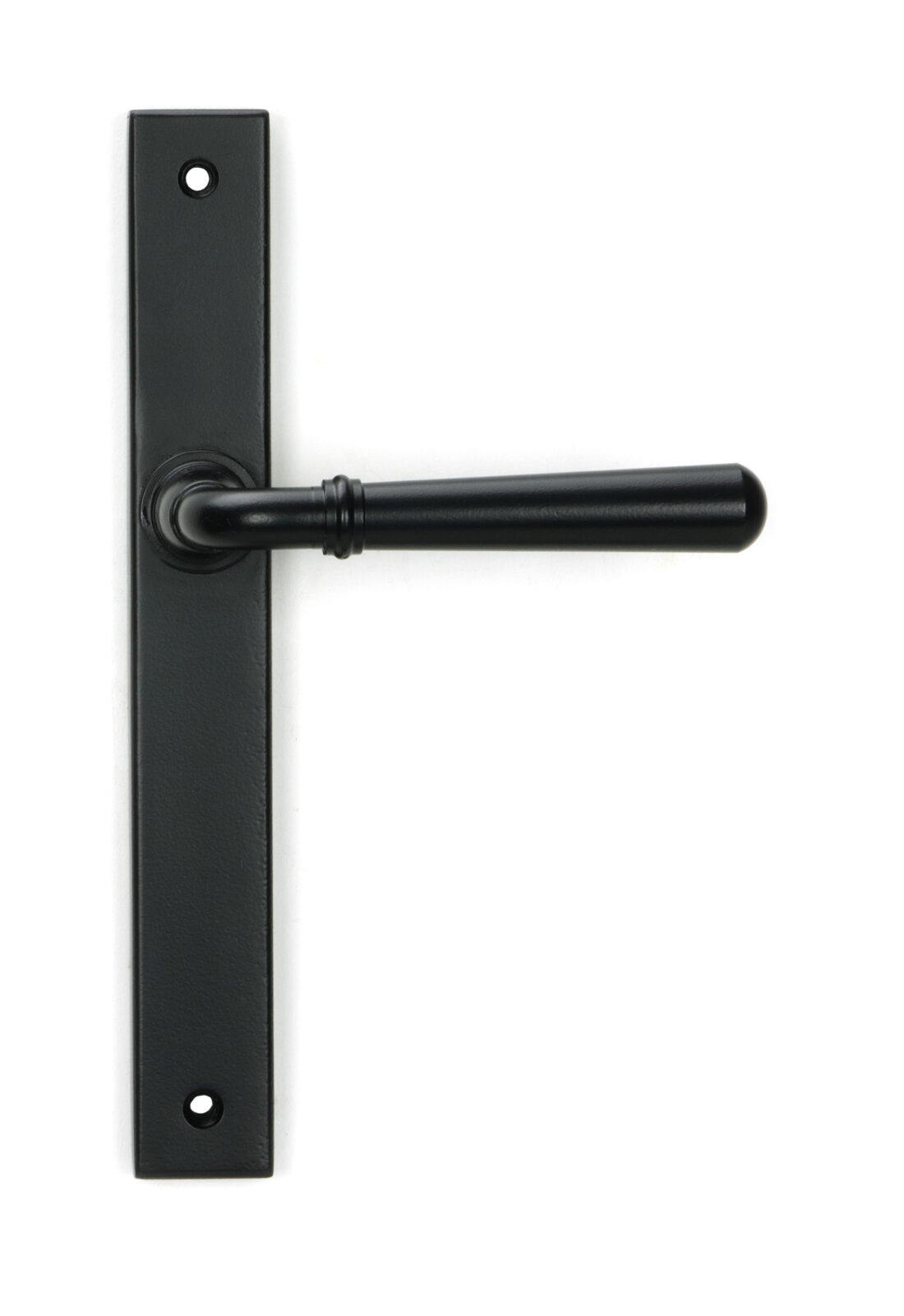 matt black newbury slimline lever espag. latch set