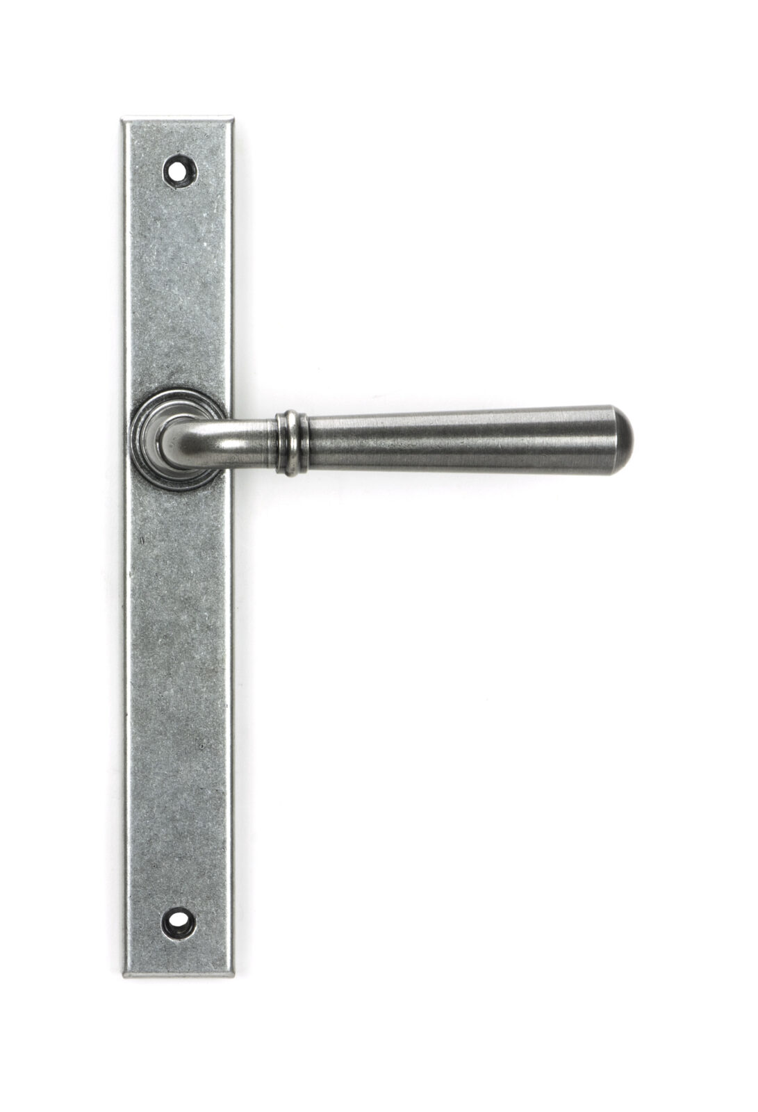 pewter newbury slimline lever espag. latch set