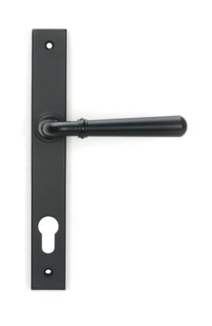 matt black newbury slimline lever espag. lock set