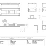 satin marine ss (316) 4" universal bolt