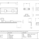 satin marine ss (316) 6" universal bolt