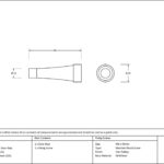 satin marine ss (316) projection door stop