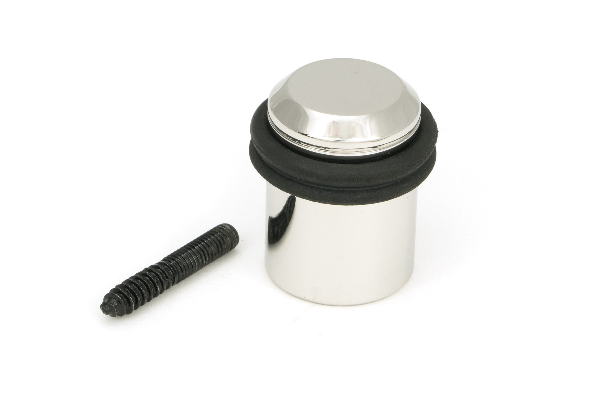 polished marine ss (316) floor mounted door stop