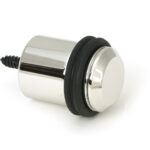 polished marine ss (316) floor mounted door stop