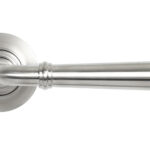 satin marine ss (316) newbury lever on rose set (plain)