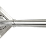 satin marine ss (316) newbury lever on rose set (square)