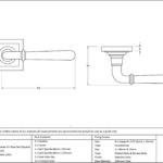 satin marine ss (316) newbury lever on rose set (square)
