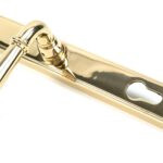 polished brass newbury slimline lever espag. lock set
