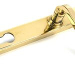 polished brass avon slimline lever espag. lock set