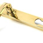polished brass avon slimline lever espag. lock set