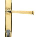 polished brass avon slimline lever espag. lock set