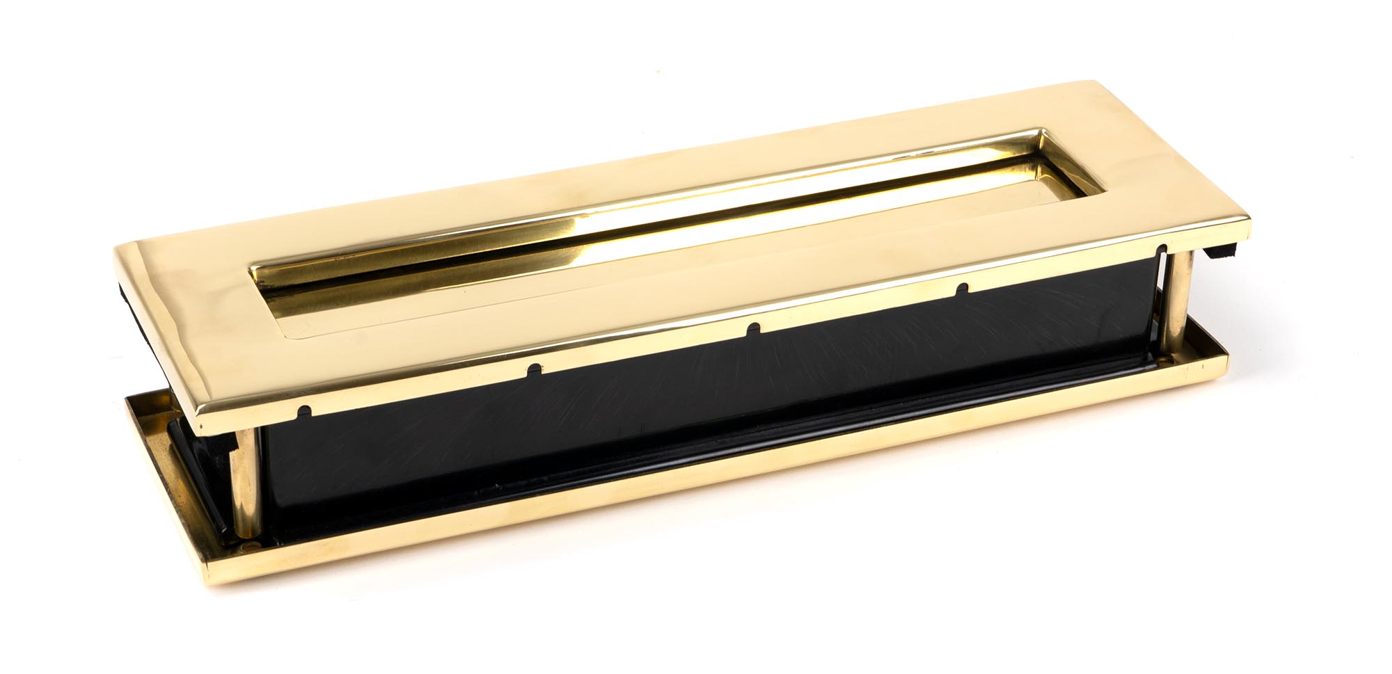 polished brass traditional letterbox