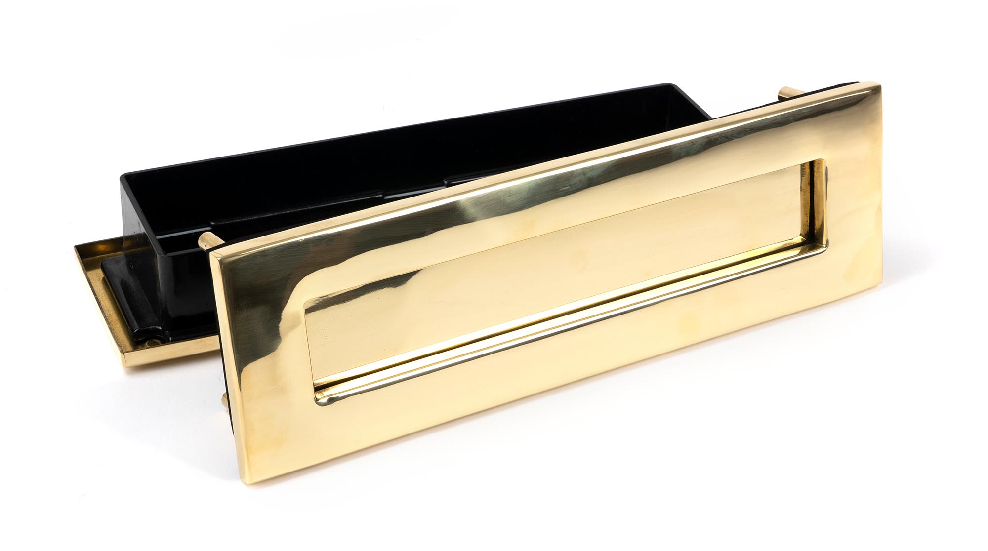 polished brass traditional letterbox
