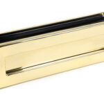 polished brass traditional letterbox