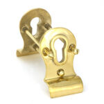 polished brass 50mm euro door pull (back to back fixings)