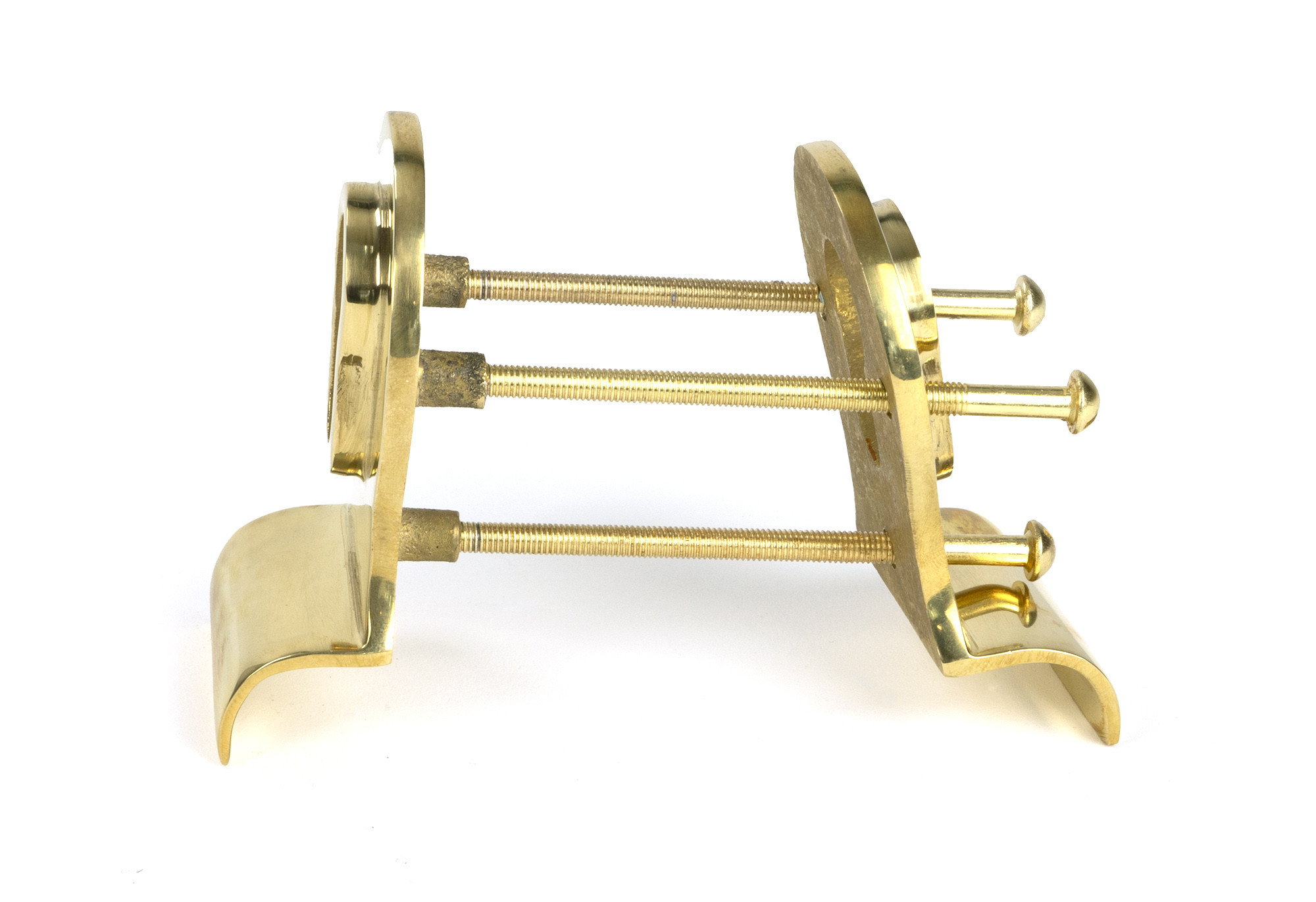 polished brass 50mm euro door pull (back to back fixings)