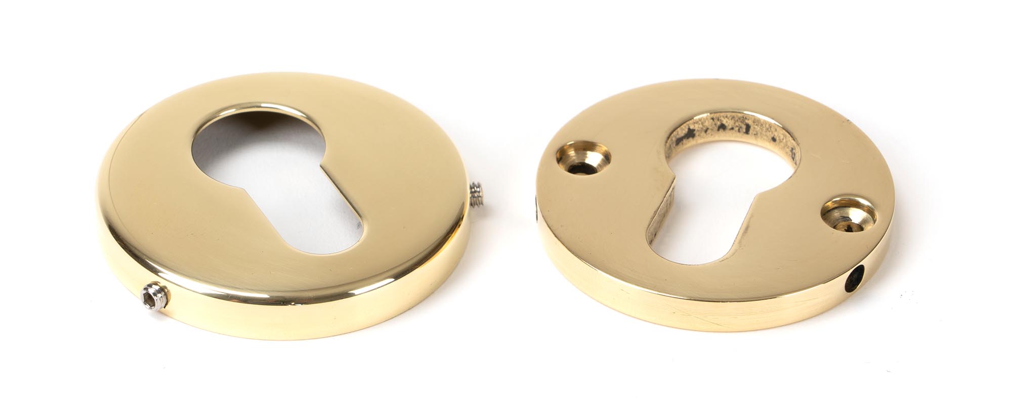 polished brass 52mm regency concealed escutcheon