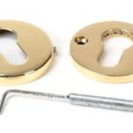 polished brass 52mm regency concealed escutcheon