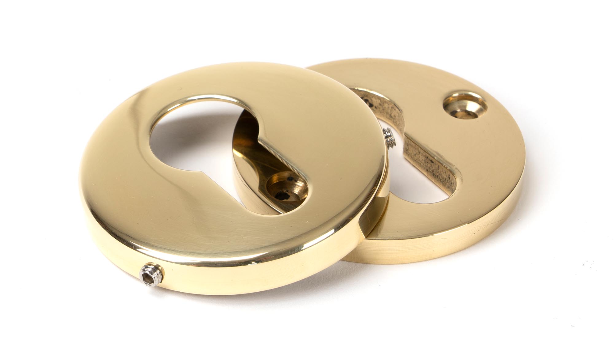 polished brass 52mm regency concealed escutcheon