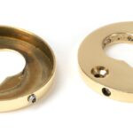 polished brass 52mm regency concealed escutcheon