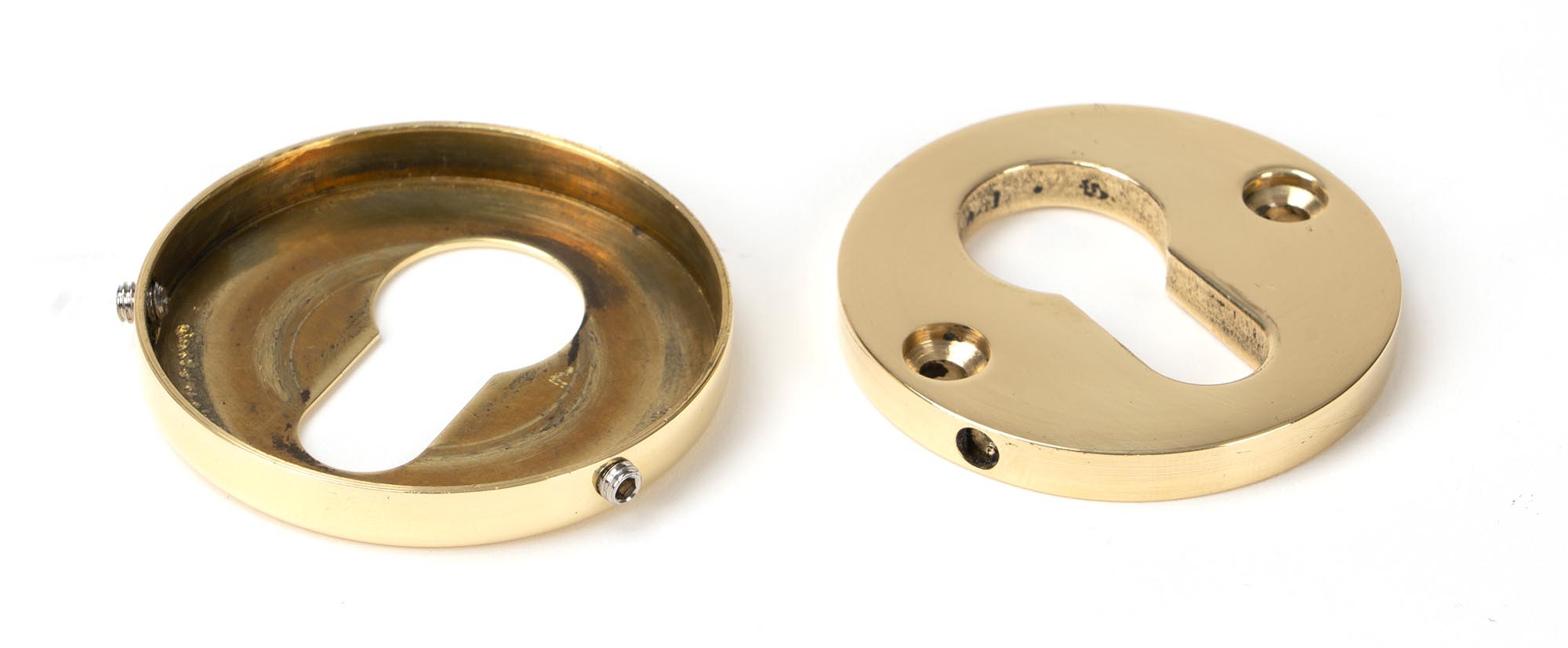 polished brass 52mm regency concealed escutcheon
