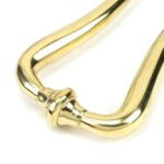 polished brass slimline art deco door knocker