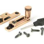 polished bronze brompton quadrant fastener narrow