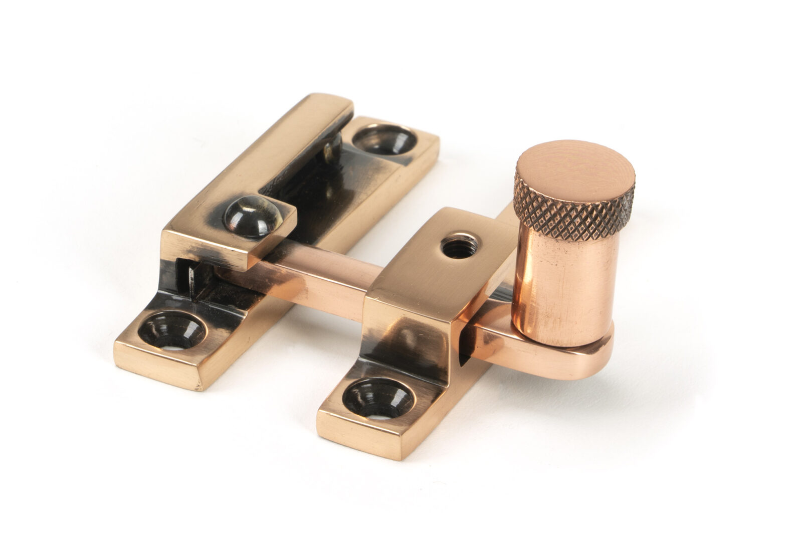 polished bronze brompton quadrant fastener narrow