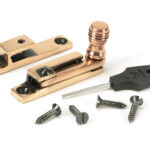 polished bronze prestbury quadrant fastener narrow