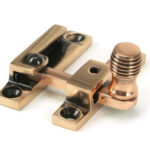 polished bronze beehive quadrant fastener narrow