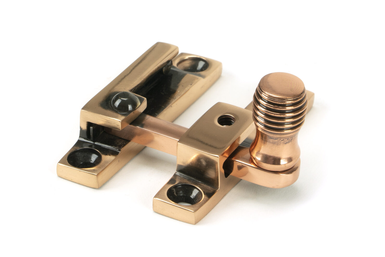 polished bronze beehive quadrant fastener narrow