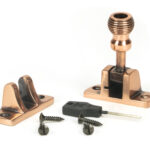 polished bronze beehive brighton fastener (radiused)