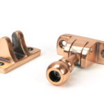 polished bronze mushroom brighton fastener (radiused)