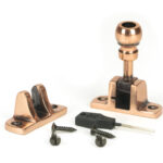 polished bronze mushroom brighton fastener (radiused)