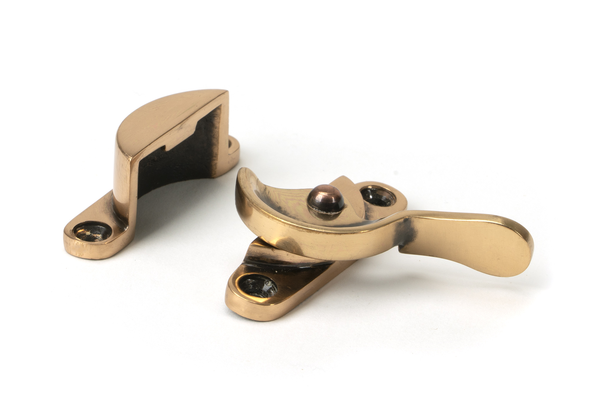 polished bronze fitch fastener