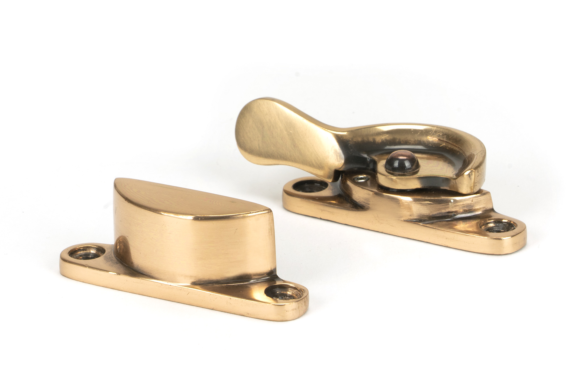 polished bronze fitch fastener