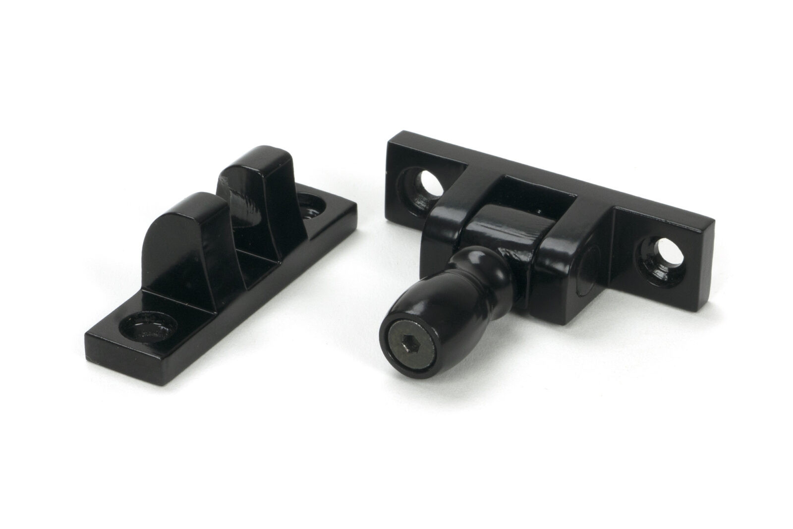 black mushroom brighton fastener narrow (square)