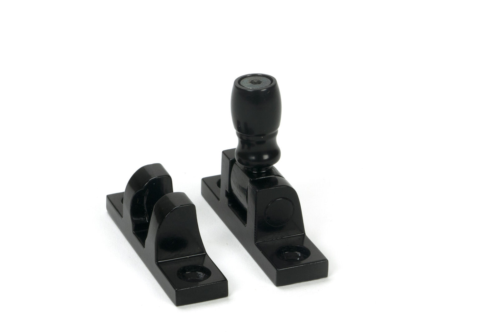 black mushroom brighton fastener narrow (square)