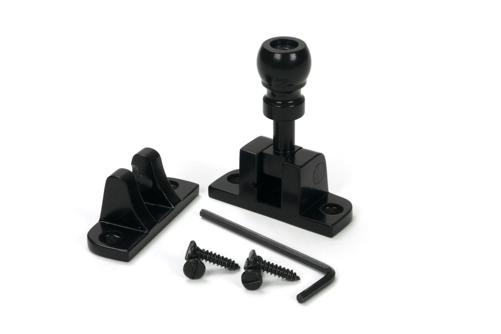 black mushroom brighton fastener (radiused)