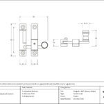 pewter prestbury quadrant fastener narrow