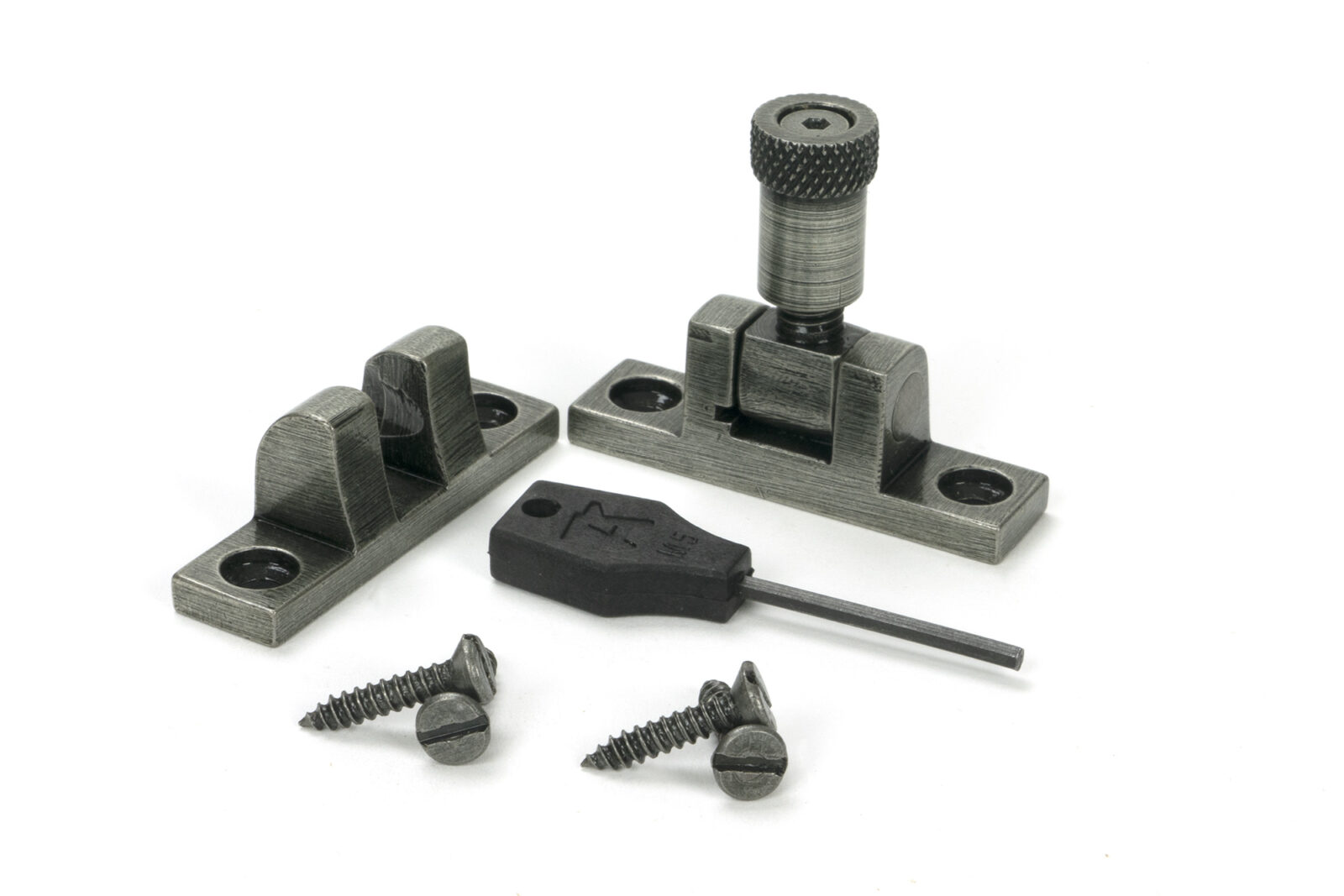 pewter brompton brighton fastener narrow (square)