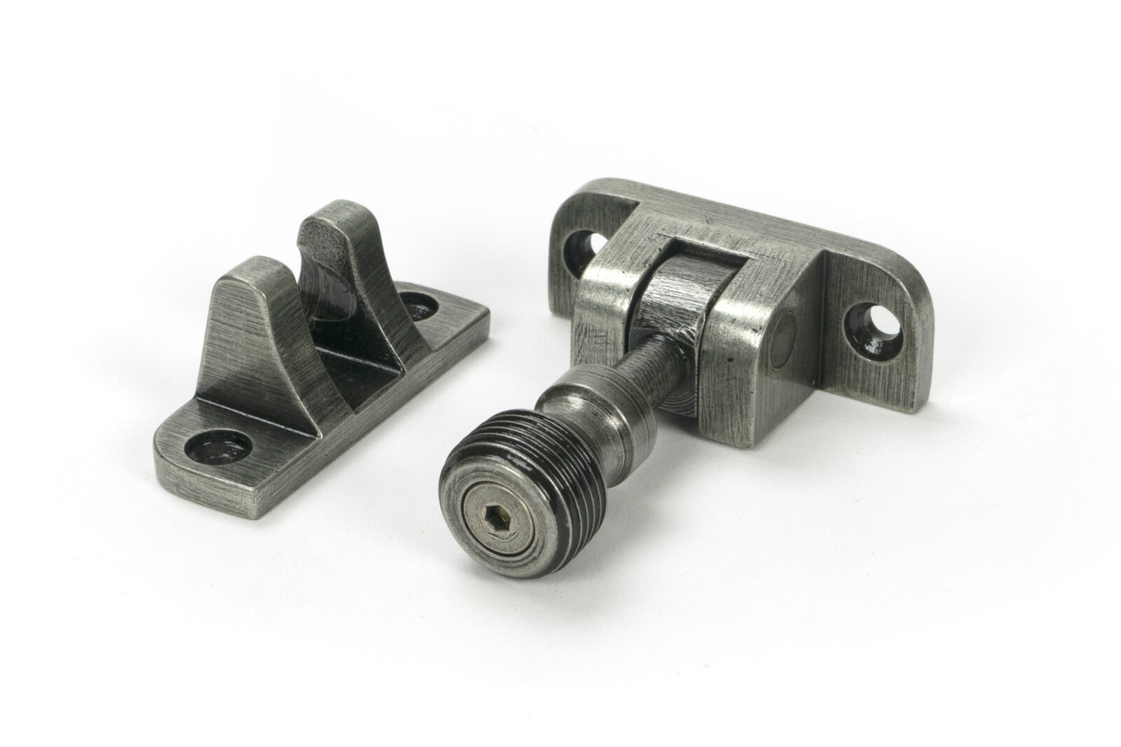 pewter beehive brighton fastener (radiused)