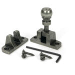 pewter mushroom brighton fastener (radiused)