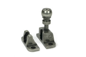 pewter mushroom brighton fastener (radiused)