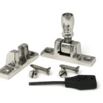 polished marine ss (316) mushroom brighton fastener narrow (square)