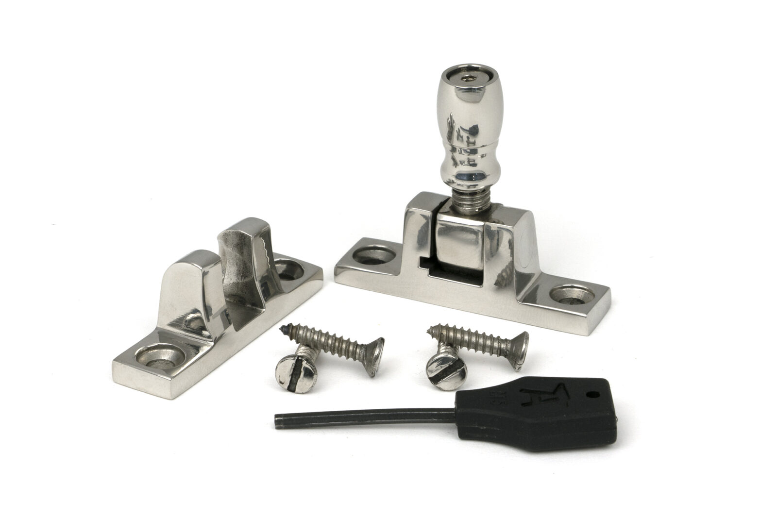 polished marine ss (316) mushroom brighton fastener narrow (square)