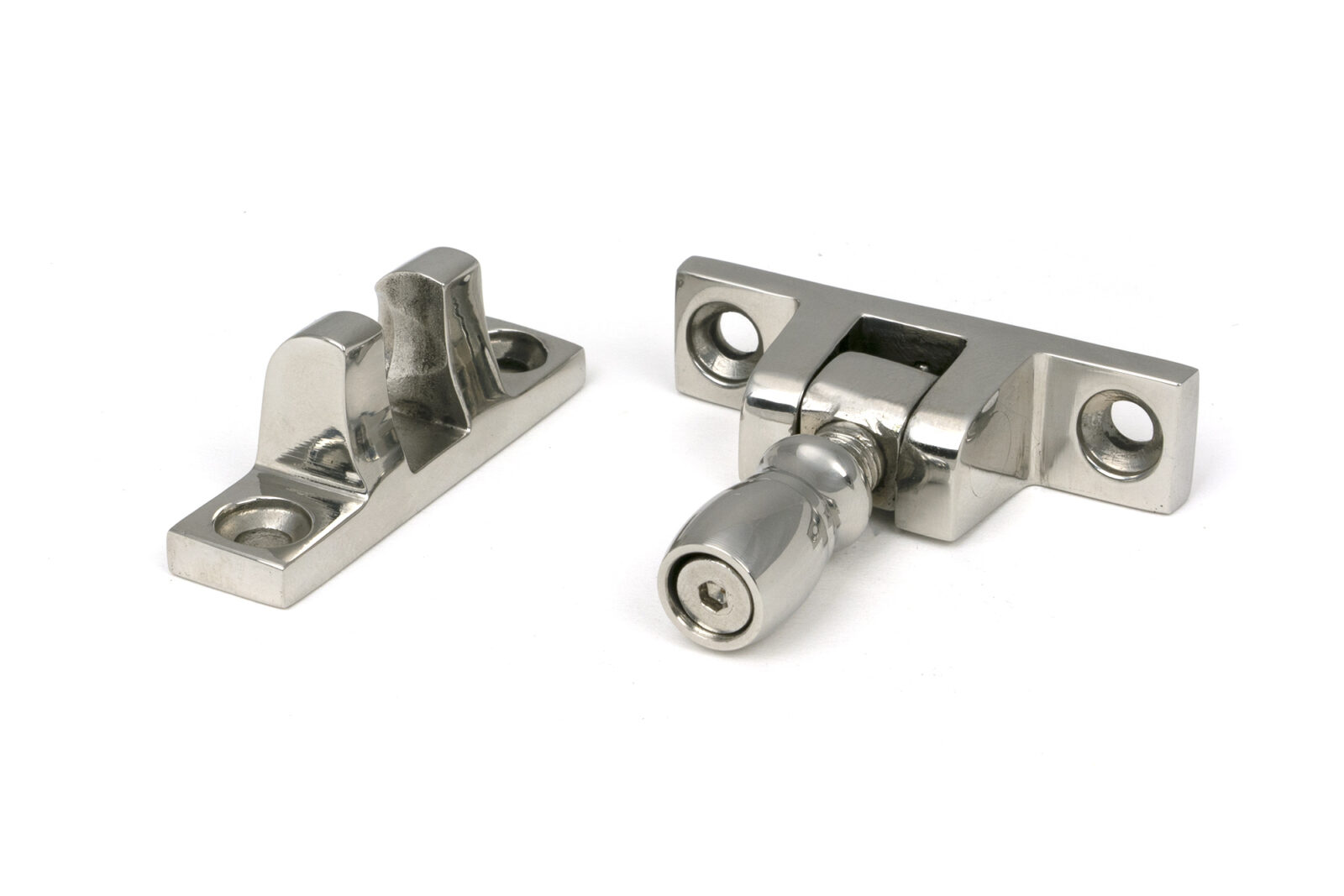 polished marine ss (316) mushroom brighton fastener narrow (square)